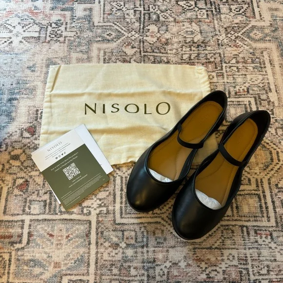 NIB NWT Nisolo Bea Mary Jane Flat - Picture 1 of 8